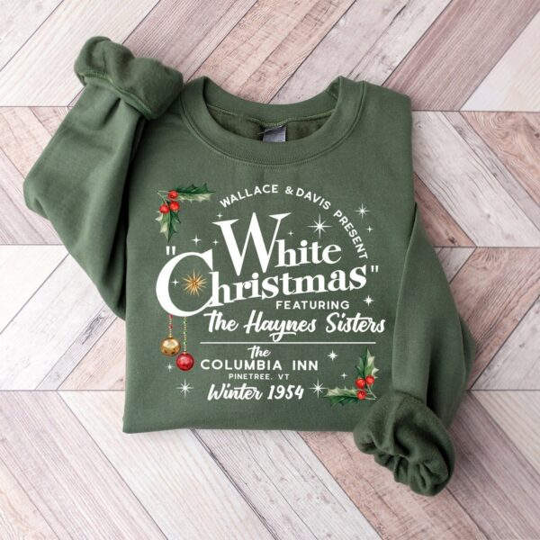 White Christmas Movie Sweatshirt Wallace and Davis Sweater Haynes Sisters Crewneck Christmas White Movie 1954 Sweatshirt 1