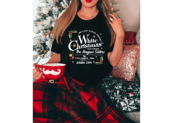 White Christmas Movie Sweatshirt Wallace and Davis Sweater Haynes Sisters Crewneck Christmas White Movie 1954 Sweatshirt 2