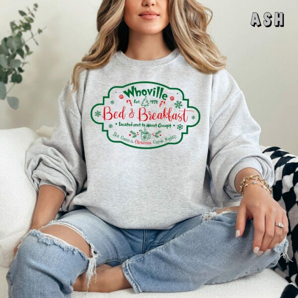 Whoville Est 1954 Sweatshirt Whoville Crewneck Grinch Christmas Sweater Grinchmas Sweatshirt Christmas Gift Christmas Movie Sweatshirt 3