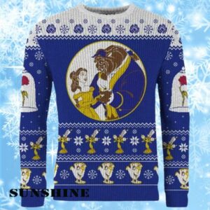 Women Disney Ugly Christmas Sweater Beauty Beast Sweater 1 1