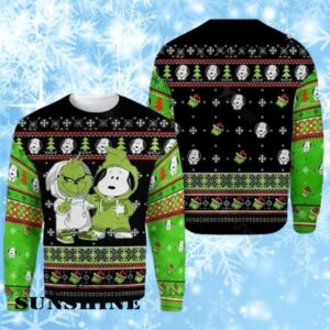 Womens Snoopy Christmas Sweater Ugly With Grinch 1 1