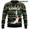 Womens Unicorn Christmas Sweater Yoga Exhale 2 2