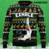 Womens Unicorn Christmas Sweater Yoga Exhale 3 3