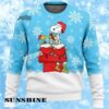 Woodstock And Snoopy Snowy Mens Christmas Sweater 2024 1 1