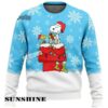 Woodstock And Snoopy Snowy Mens Christmas Sweater 2024 2 2