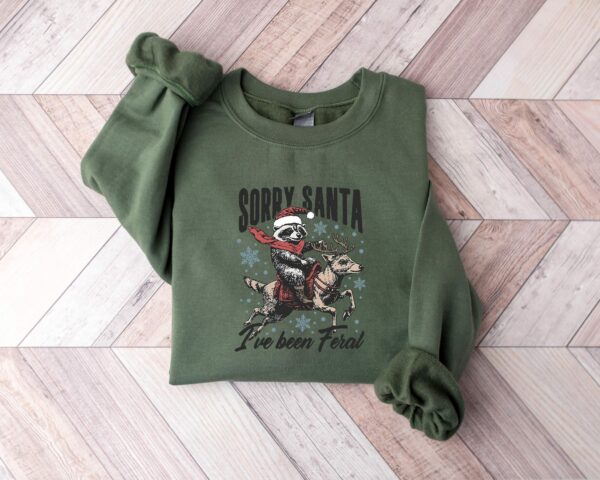 i have Been Feral Sweatshirt Santa Claus Feral Shirt Sorry Santa Shirt Christmas Feral Girl Shirt Santa Feral Sweatshirt Santa Shirt 3